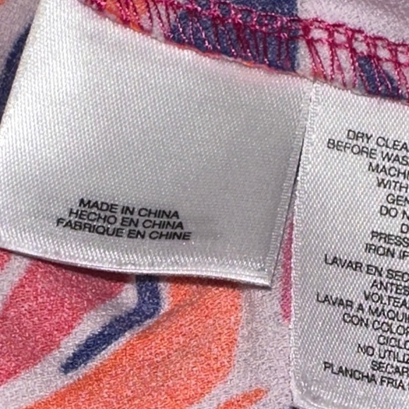 Pappagallo Pink and Orange Floral Tunic - Picture 7 of 13